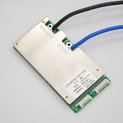 50A BMS Lityum İyon Pil 17s 60V Sıcaklık Kontrolü ile Pcm Pcb Koruma Levhası Ebike Elektrikli Bisiklet