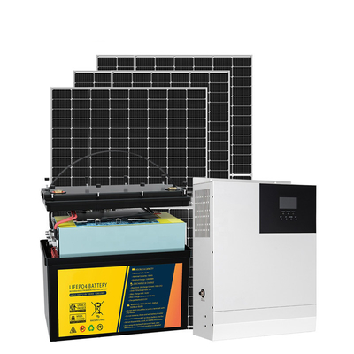 6KW 5KW Kapalı Izgara Güneş Enerjisi Sistemi Pilli Fotovoltaik Güneş Enerjisi Sistemi