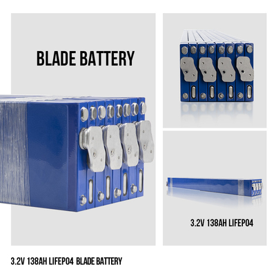 Güneş Enerjisi Depolama Sistemi için Blade Lifepo4 Hücreleri 3.2 V 138AH
