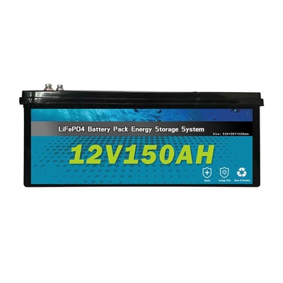 Karavanlar için Lifepo4 Boş Zaman Pilleri 12V 150AH RV Güneş Enerjisi Depolama Sistemi
