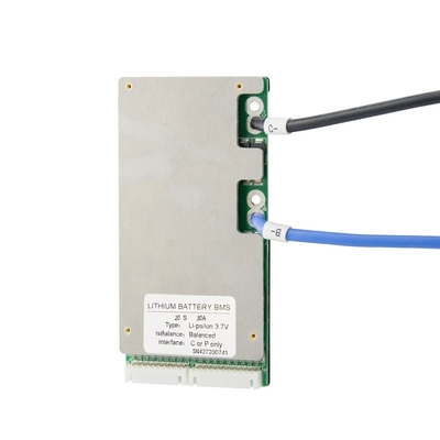 50A BMS Lityum İyon Pil 17s 60V Sıcaklık Kontrolü ile Pcm Pcb Koruma Levhası Ebike Elektrikli Bisiklet