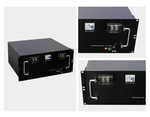 Elektrik Güç Sistemi için Lifepo4 Telekom Lityum İyon Pil 48V 100Ah Derin Döngüsü