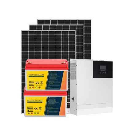 3KW Off Grid Ev Güneş Sistemi Kiti 50HZ 60HZ MPPT 110-250V
