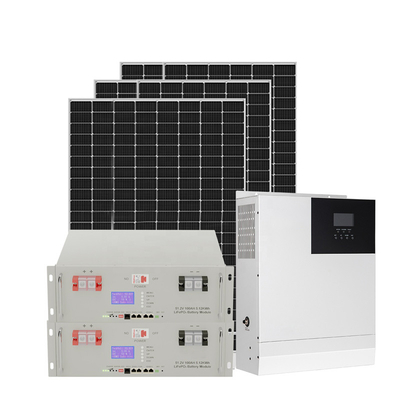 6KW 5KW Kapalı Izgara Güneş Enerjisi Sistemi Pilli Fotovoltaik Güneş Enerjisi Sistemi