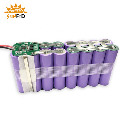 18650 Şarj Edilebilir Lityum Pil Paketi 3.7V 15.6Ah 1S6P Korumalı