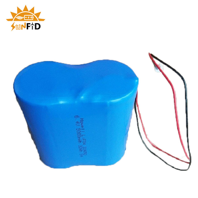 6.4v Lifepo4 Şarj Edilebilir Lityum Pil Paketi 4500mah 26650