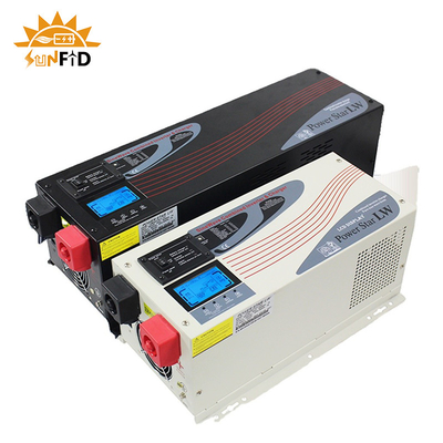 6000W DC - AC Saf Sinüs Güç Çevirici 24V 48V 120 240V LCD Ekranlı