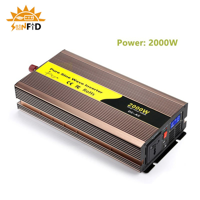12V Volt 2000w Saf Sinüs Güç Çevirici DC - AC 110V 220V