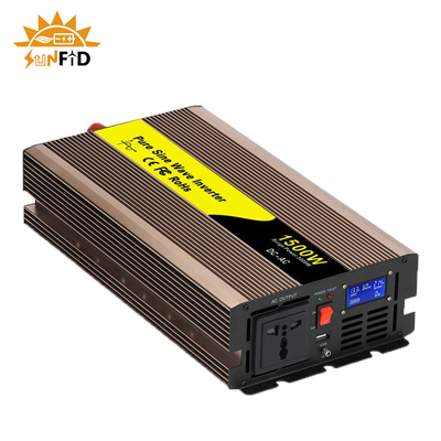 48V 1500W 12V Saf Sinüs İnvertörü 24V 110V 220V