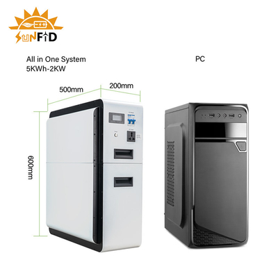 1kw Konut Enerji Depolama Sistemi 2kw 2.5kwh Off Grid Pil Sistemi