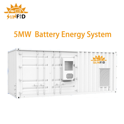 5MWH 30Ft Konteyner Ticari Güneş Pili Depolama Sistemi BESS