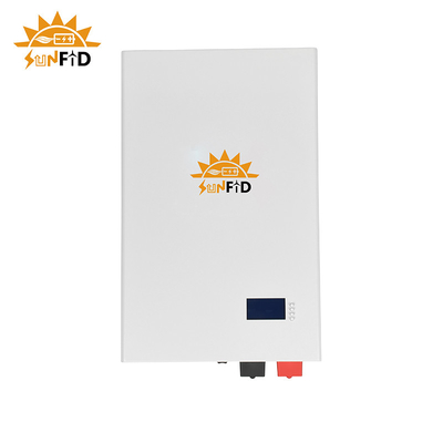51.2V 100Ah LiFePO4 Duvara Monte ev pil yedekleme sistemi uzun çevrim ömrü