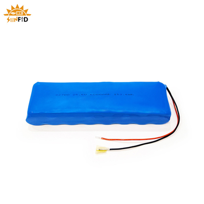 25.6v 6Ah Şarj Edilebilir Lityum Pil Paketi 8S1P Solar LED Aydınlatma LifePO4 Pil Paketi