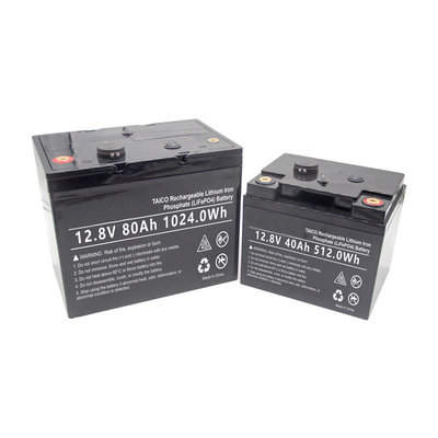 Elektrikli için Şarj Edilebilir Lifepo4 SLA Yedek Pil 80Ah 12.8V