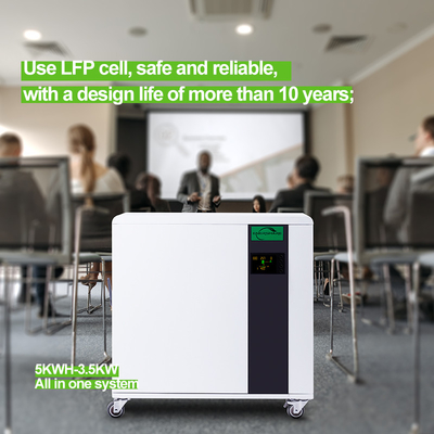 7.5KWH Konut Enerji Depolama Sistemi 5KWH Hepsi Bir Arada Lityum Piller