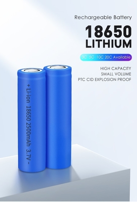 2500mAh Lifepo4 Pil Hücresi 25R Şarj Edilebilir 3.7V Silindirik 18650