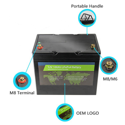 12.8V Campervan Lityum Pil 100Ah Lifepo4 Bluetooth Opsiyonel