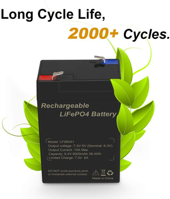 6V Motosiklet Lityum Pil 6Ah Lifepo4 Talentcell Şarj Edilebilir