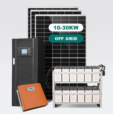Piller ile Hibrit Off Grid Güneş Enerjisi Sistemi 3KW 5KW 8KW 10KW