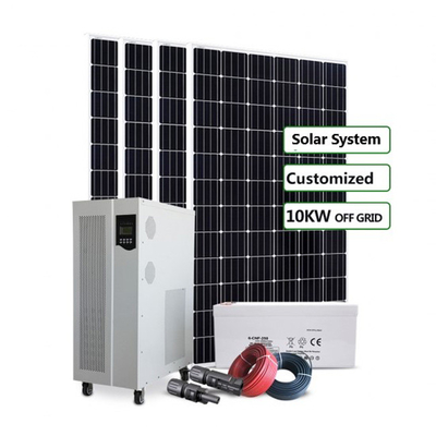Piller ile Hibrit Off Grid Güneş Enerjisi Sistemi 3KW 5KW 8KW 10KW